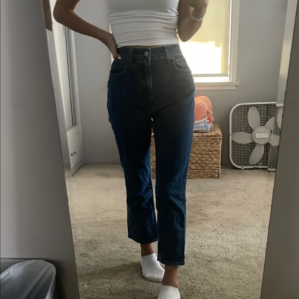Curve Love Ankle Straight Ultra High Rise Jeans